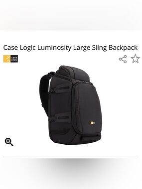 Case Logic Luminosity Large Sling Backpack - Black